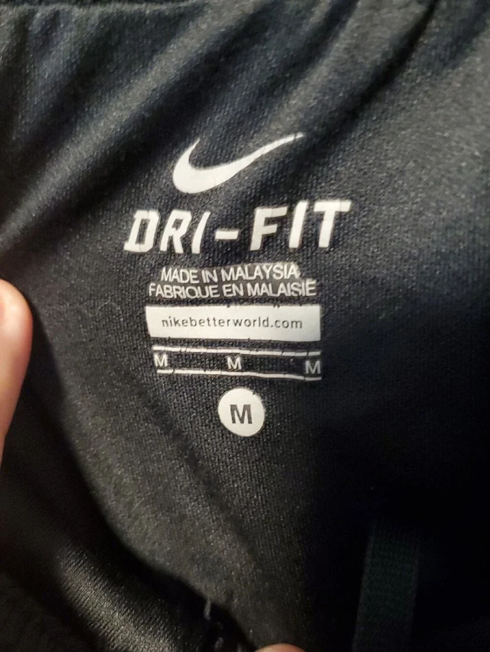 Nike Black Athletic Shorts with White Trim